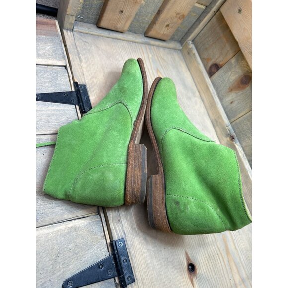 Blackstone Womens Suede Boots Lime Green Size 9 EU39 - Picture 7 of 7